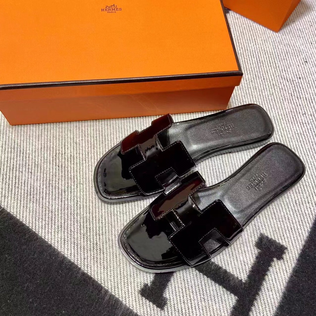 에르메스 올수공 오란 슬리퍼 샌들 페이던트 39